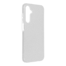 OEM Samsung Galaxy A25 szilikon tok, csillámos, hátlap tok, ezüst, SM-A256, Shining tok és táska