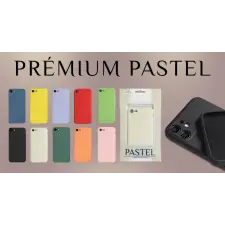 OEM Samsung Galaxy A34 5G kameravédős erősített szilikon tok pastel velúr belső sötétkék tok és táska