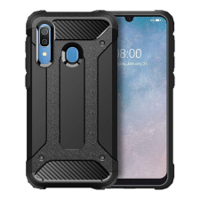 OEM Samsung Galaxy A40 hátlap tok, telefon tok, ütésálló, fekete, Defender II tok és táska