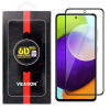 OEM Samsung Galaxy A53 5G üvegfólia, tempered glass, előlapi, 5D, edzett, hajlított, fekete kerettel, Veason