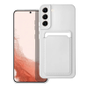 OEM Samsung Galaxy A54 5G szilikon tok, hátlap tok, telefon tok, bankkártya tartóval, fehér, Card