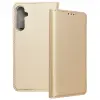 OEM Samsung Galaxy A56 5G könyvtok, fliptok, telefon tok, bankkártyatartós, mágneszáras, arany, Smart Case book