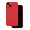 OEM Samsung Galaxy A57 5G szilikon tok, hátlaptok, telefon tok, velúr belsővel, matt, piros, Silicon
