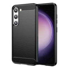 OEM Samsung Galaxy S23 5G szilikon tok, hátlaptok, telefon tok, karbon mintás, fekete tok és táska
