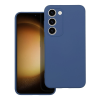 OEM Samsung Galaxy S23 Plus 5G (S23+ 5G) szilikon tok, hátlaptok, telefon tok, velúr belsővel, matt, kék, Silicone