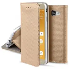 OEM Samsung Galaxy S24 Ultra nyitható flip tok arany tok és táska