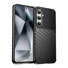 OEM Samsung S25 GIGAPACK Szilikon telefonvédő ütésállóság, dombor minta, FEKETE tok és táska