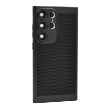 OEM Samsung S25 Ultra GIGAPACK Műanyag telefonvédő légáteresztő, kameravédő, FEKETE tok és táska