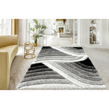 OEM Shaggy szőnyeg California 3D 482 (Grey White) 200x280cm Szürke lakástextília