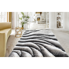 OEM Shaggy szőnyeg California 3D 503 (Grey White) 160x220cm Szürke lakástextília