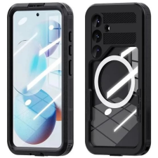 OEM SHELLBOX Mars 360° műanyag tok Samsung Galaxy S25 fekete tok és táska