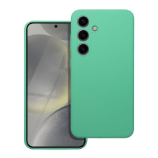 OEM SILICONE 2mm tok Samsung Galaxy S25 - mentazöld tok és táska