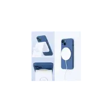 OEM SILICONE MAG COVER MagSafe-kompatibilis tok teljes kamerasziget kivágással iPhone Air - kék tok és táska