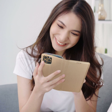 OEM SMART CASE könyvtok Motorola Edge 60 Fusion - arany színű tok és táska