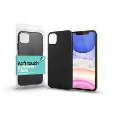 OEM Soft Touch szilikon tok Apple iPhone 14 fekete tok és táska