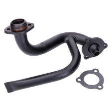 OEM Standard Fekete kipufogócsonk fojtócsővel - Aprilia SX, RX, Derbi Senda, Gilera RCR, SMT egyéb motorkerékpár alkatrész