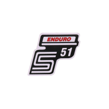 OEM Standard Feliratozás S51 Enduro fólia / matrica piros Simson S51-hez motorkerékpár idom