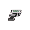 OEM Standard Feliratozás S51 Enduro fólia / matrica zöld Simson S51-hez