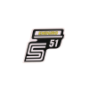 OEM Standard Írás S51 Enduro fólia / matrica sárga Simson S51-hez
