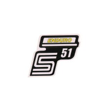 OEM Standard Írás S51 Enduro fólia / matrica sárga Simson S51-hez motorkerékpár idom