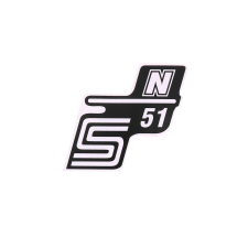 OEM Standard Írás S51 N fólia / matrica fehér Simson S51 számára egyéb motorkerékpár alkatrész