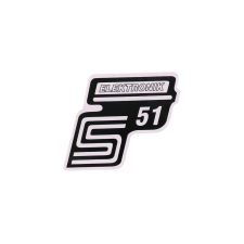 OEM Standard S51 elektronikai fólia / matrica fehér a Simson S51-hez motorkerékpár idom