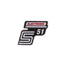 OEM Standard S51 elektronikai fólia / matrica piros Simson S51-hez motorkerékpár idom