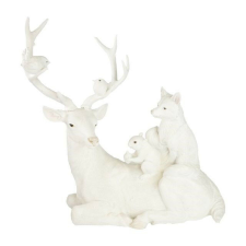 OEM Szarvas állatokkal fekvő poly 59x28x58cm karácsonyi dekoráció