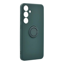 OEM Szilikon telefonvédő (tartógyűrű. mikrofiber plüss belső. mágneses. kameravédő) SÖTÉTZÖLD tok és táska