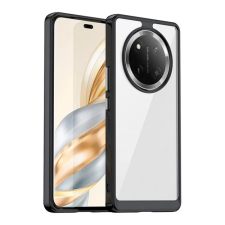 OEM Szilikon telefonvédő (ütésállóság. átlátszó hátlap) FEKETE tok és táska