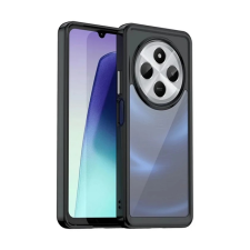 OEM Szilikon telefonvédő (ütésállóság. átlátszó hátlap) FEKETE tok és táska