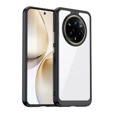 OEM Szilikon telefonvédő (ütésállóság. átlátszó hátlap) FEKETE tok és táska