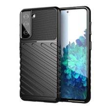 OEM Szilikon telefonvédő (ütésállóság. csíkos. dombor minta) FEKETE tok és táska