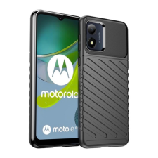 OEM Szilikon telefonvédő (ütésállóság. csíkos. dombor minta) FEKETE tok és táska