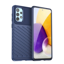 OEM Szilikon telefonvédő (ütésállóság. csíkos. dombor minta) SÖTÉTKÉK tok és táska