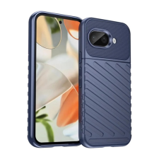 OEM Szilikon telefonvédő (ütésállóság. csíkos. dombor minta) SÖTÉTKÉK tok és táska