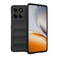 OEM Szilikon telefonvédő (ütésállóság. kameravédő. 3D) FEKETE tok és táska