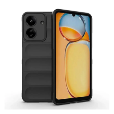 OEM Szilikon telefonvédő (ütésállóság. kameravédő. 3D) FEKETE tok és táska