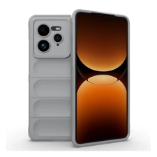 OEM Szilikon telefonvédő (ütésállóság. kameravédő. 3D) VILÁGOSSZÜRKE tok és táska