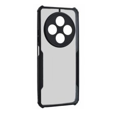 OEM Szilikon telefonvédő (ütésállóság. légpárnás sarok. akril hátlap. kameravédő) FEKETE tok és táska