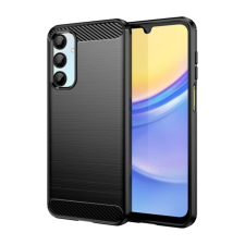 OEM Szilikon telefonvédő (ütésállóság. légpárnás sarok. karbon minta) FEKETE tok és táska