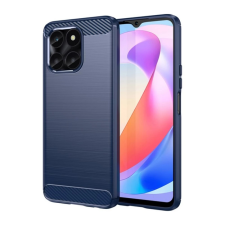 OEM Szilikon telefonvédő (ütésállóság. légpárnás sarok. szálcsiszolt. karbon minta) SÖTÉTKÉK tok és táska