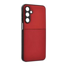 OEM Szilikon telefonvédő (ütésállóság. mágneses. bőr hatású hátlap. csíkos) PIROS tok és táska