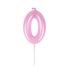 OEM Szülinapi '3' pink gyertya / 11 cm party kellék