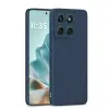 OEM Telefontok Motorola Edge 70 5G - kék szilikon hátlap tok