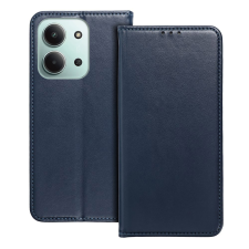 OEM Telefontok Xiaomi Redmi 15C - Smart Magnetic kék szilikon keretes mágneses könyvtok tok és táska