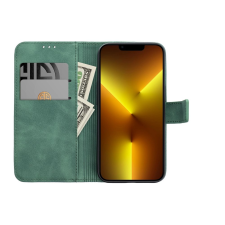 OEM TENDER könyvtok iPhone 16e - zöld tok és táska
