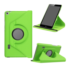 OEM Tok álló. bőr hatású (FLIP. asztali tartó. 360°) VILÁGOSZÖLD tok és táska