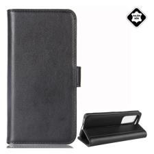 OEM Tok álló. valódi bőr (FLIP. oldalra nyíló. asztali tartó) FEKETE tok és táska