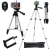 OEM Tripod állvány telefonhoz, fényképezőgéphez, 34-100 cm, bluetooth-os távirányítóval